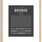 Brenden | Name Art Print