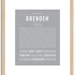 Brenden | Name Art Print