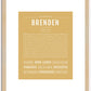 Brenden | Name Art Print