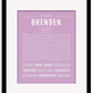 Frame Options | Lilac | Black Frame, Matted