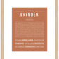 Brenden | Name Art Print