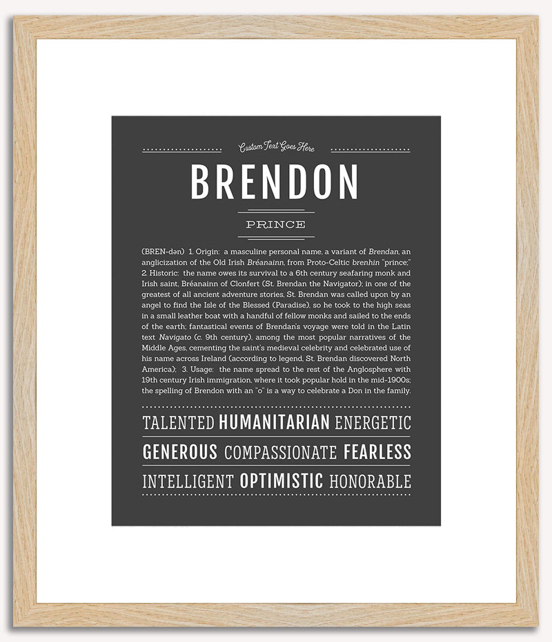 Brendon | Name Art Print