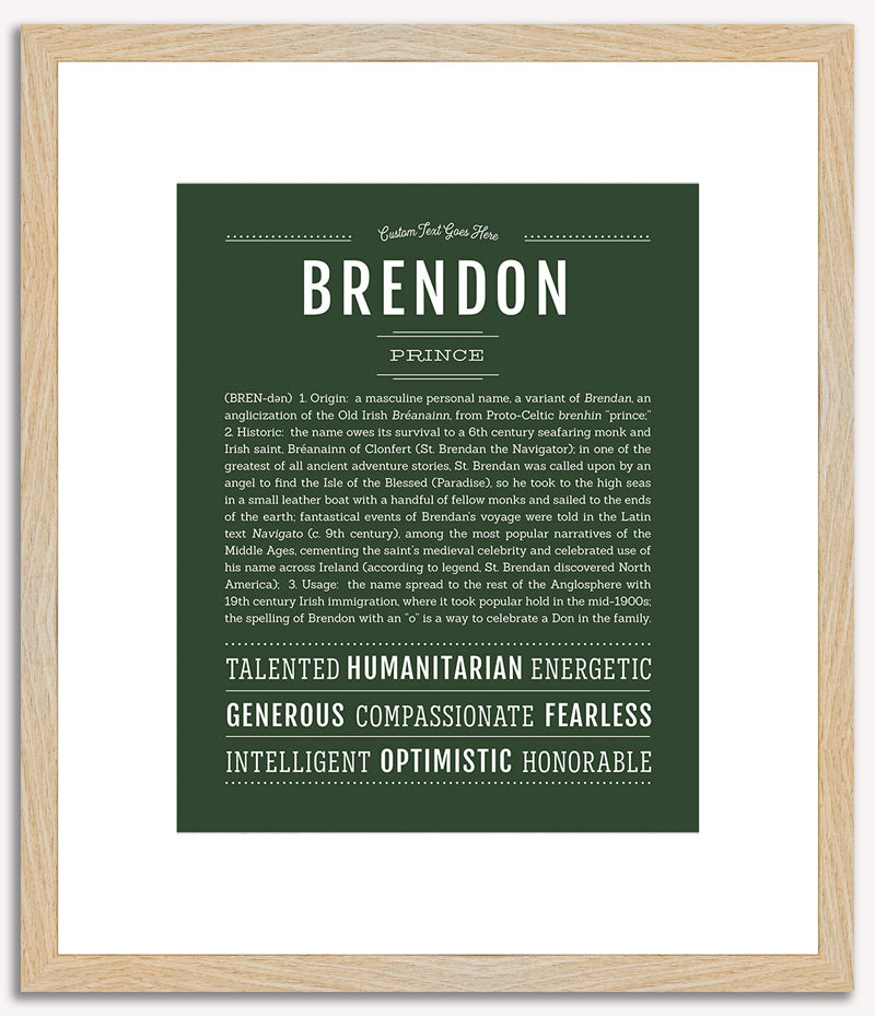 Brendon | Name Art Print