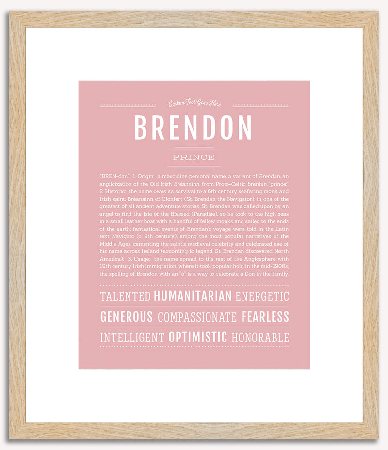 Brendon | Name Art Print