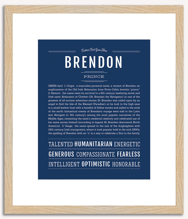 Brendon | Name Art Print