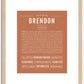 Brendon | Name Art Print