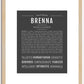 Brenna | Name Art Print