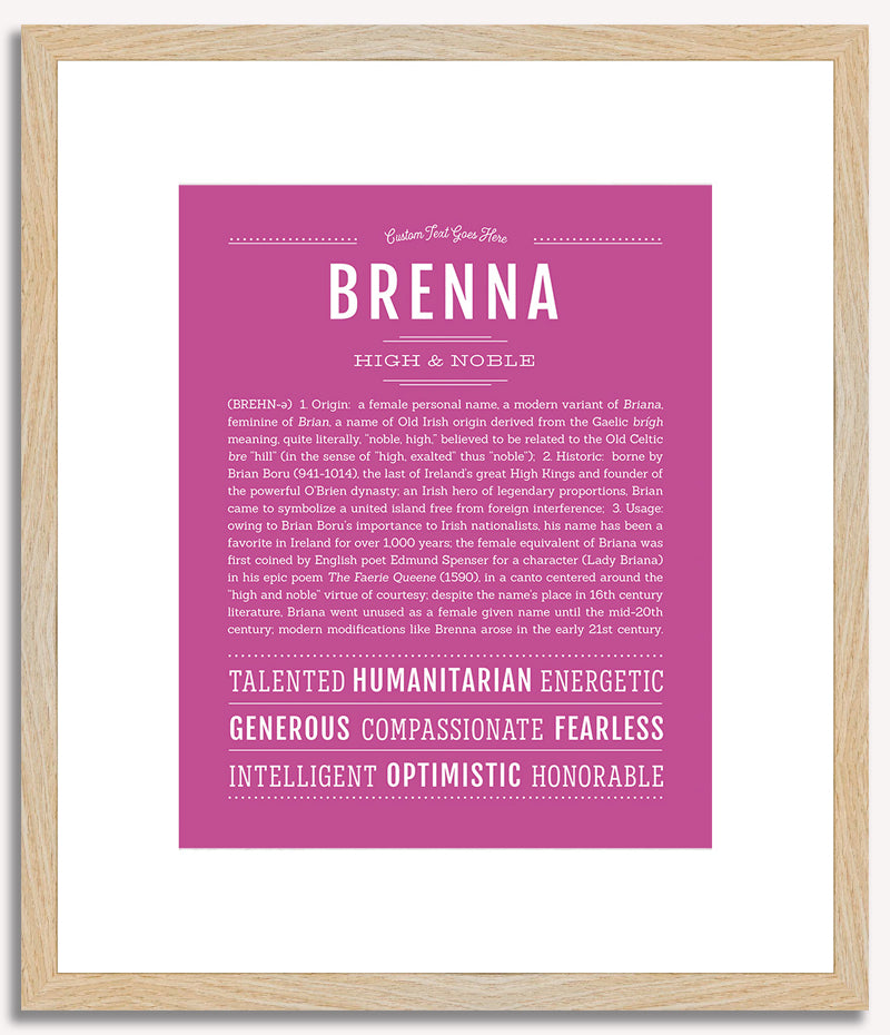 Brenna | Name Art Print