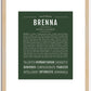 Brenna | Name Art Print