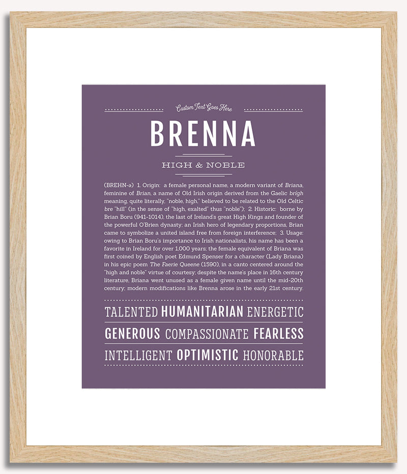 Brenna | Name Art Print