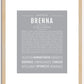 Brenna | Name Art Print