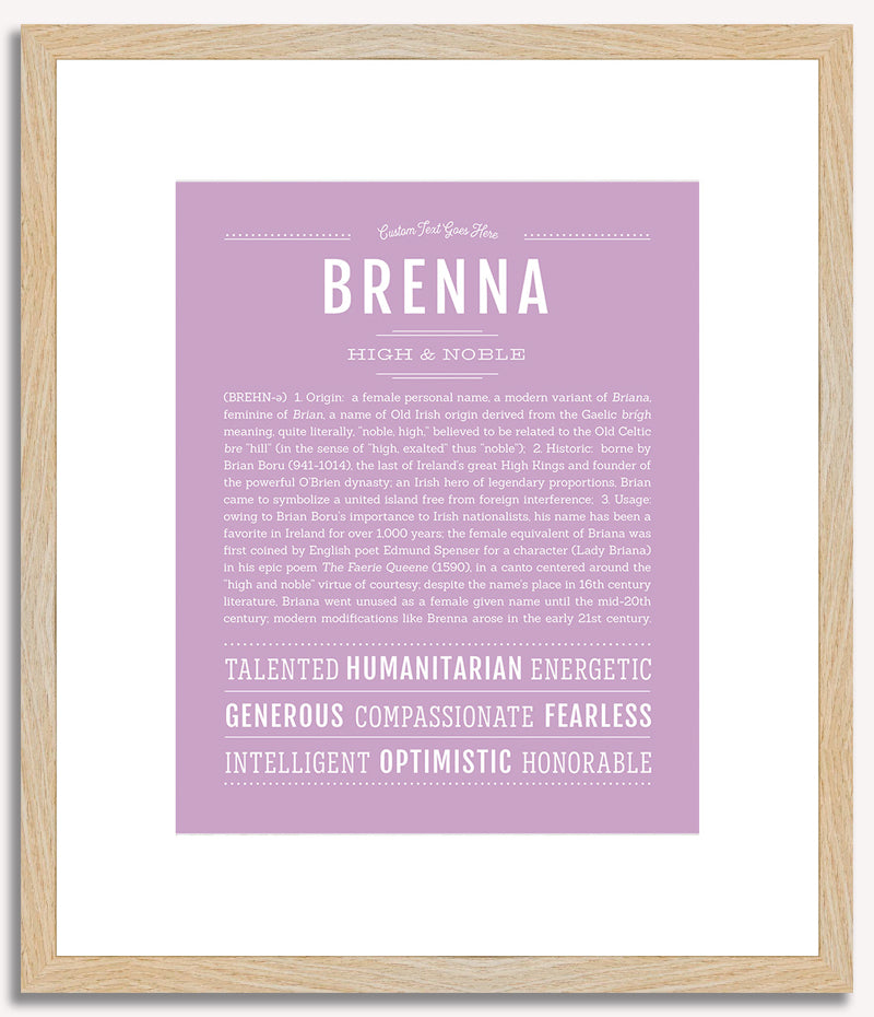 Brenna | Name Art Print