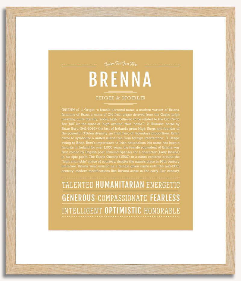 Brenna | Name Art Print