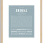 Brenna | Name Art Print