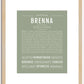 Brenna | Name Art Print