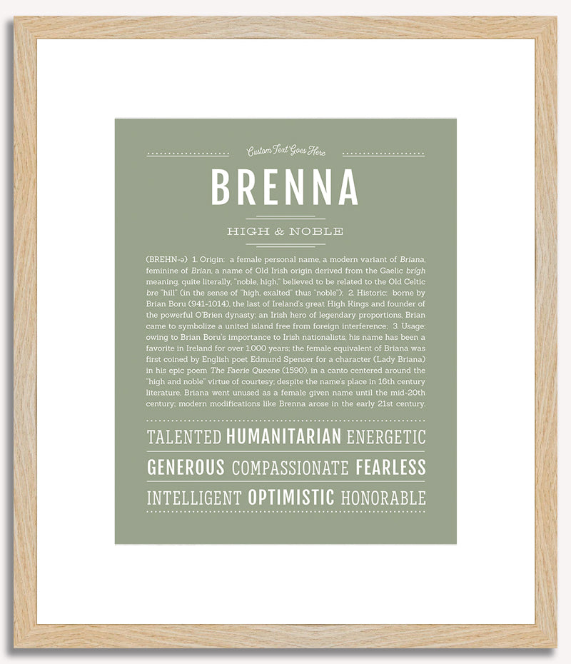 Brenna | Name Art Print