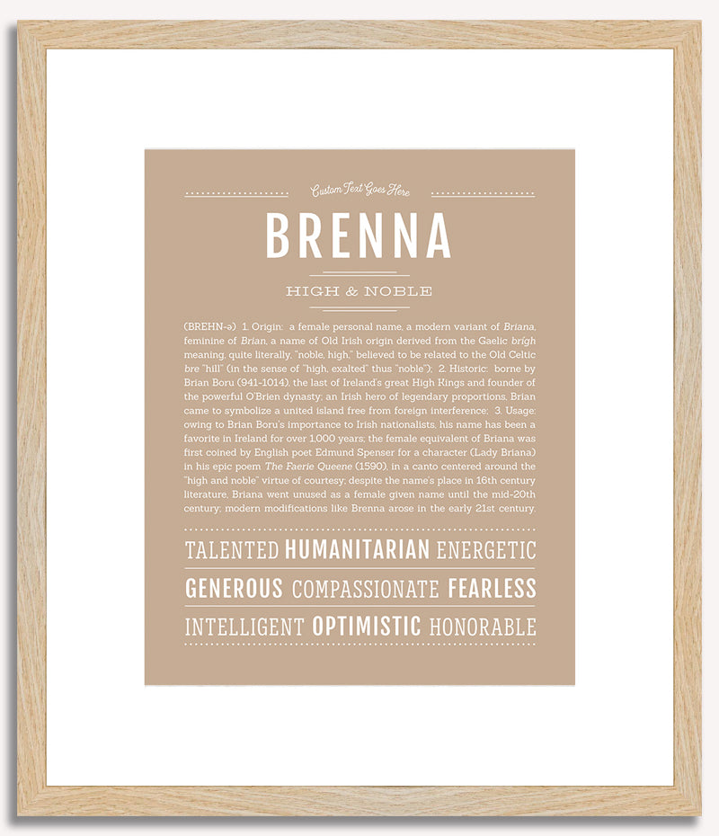 Brenna | Name Art Print