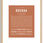 Brenna | Name Art Print