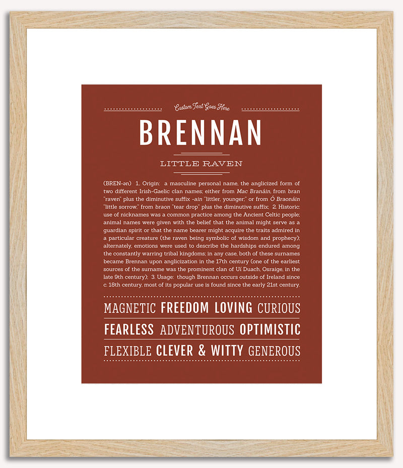 Brennan | Name Art Print