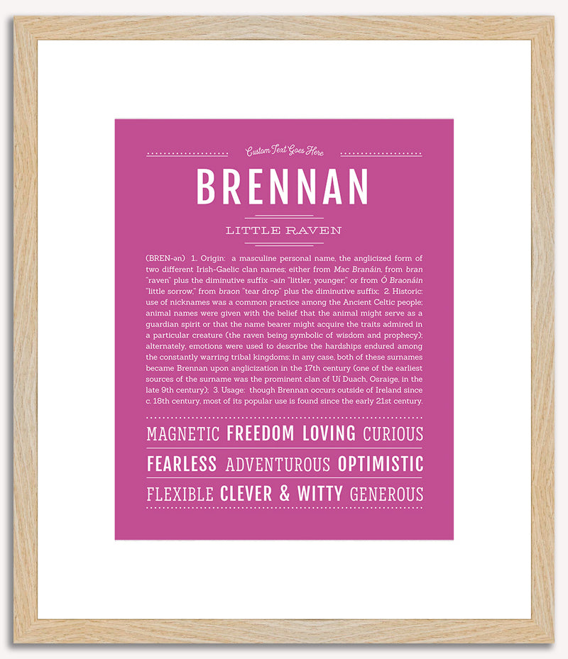 Brennan | Name Art Print