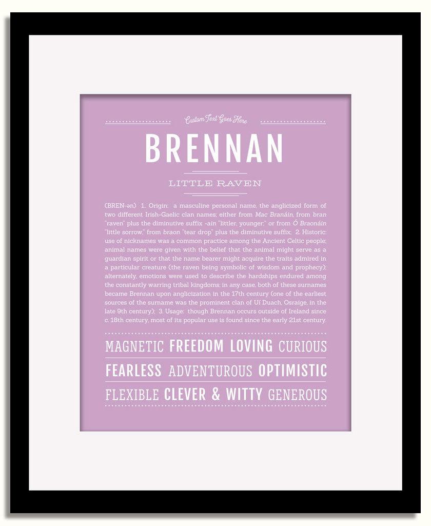 Frame Options | Lilac | Black Frame, Matted