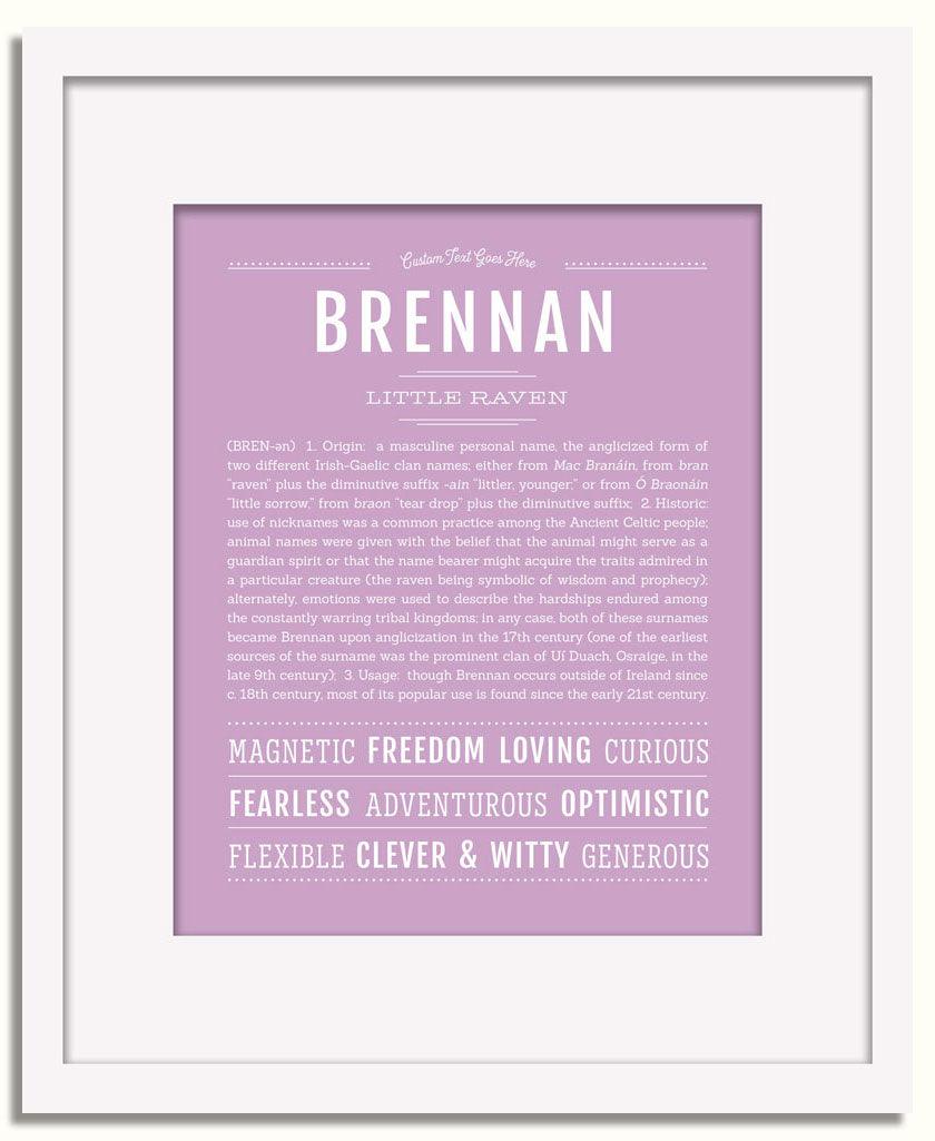 Frame Options | Lilac | White Frame, Matted