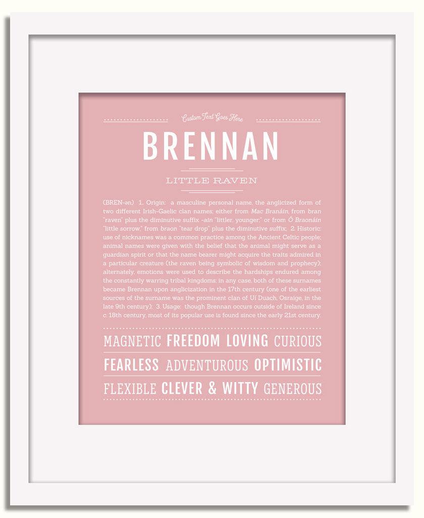 Frame Options | Dusty Rose | White Frame, Matted