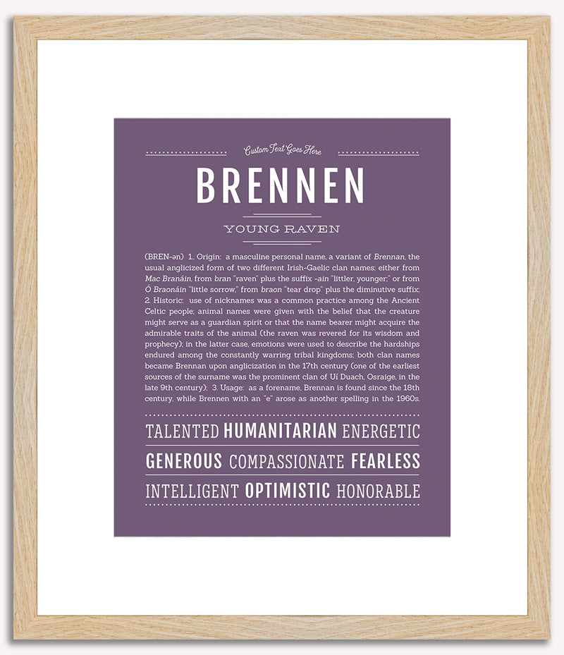 Brennen | Name Art Print