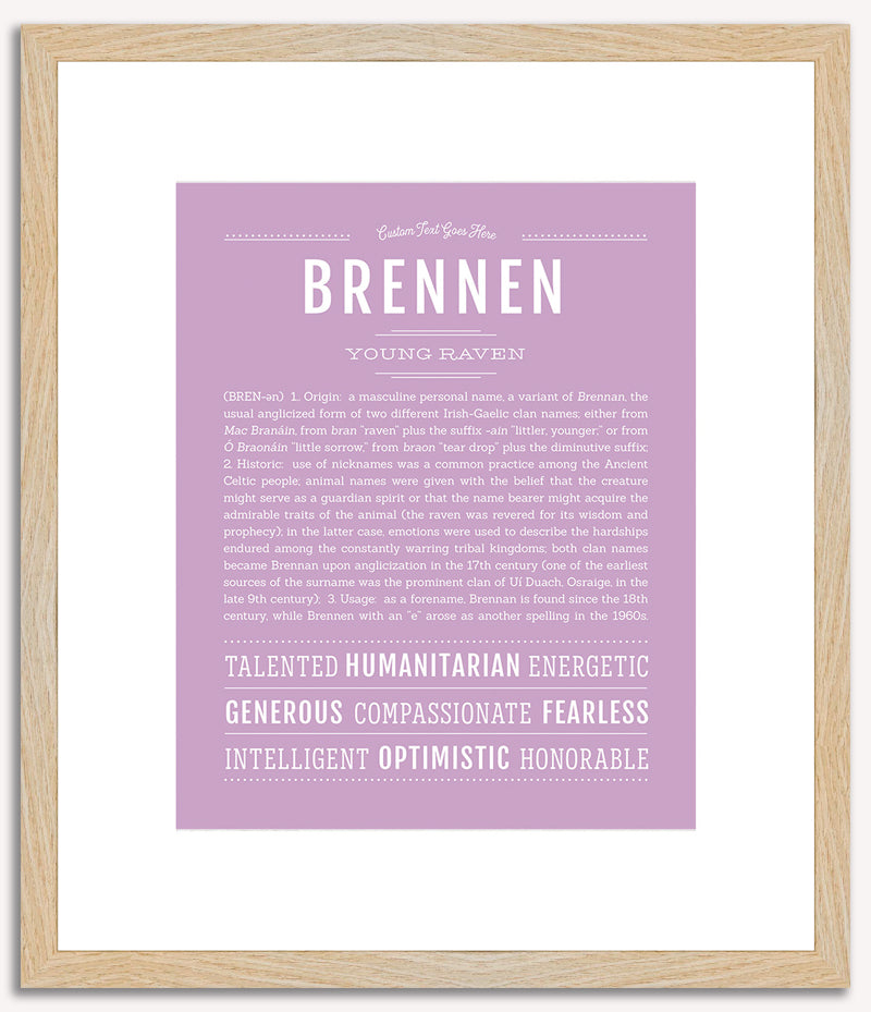 Brennen | Name Art Print