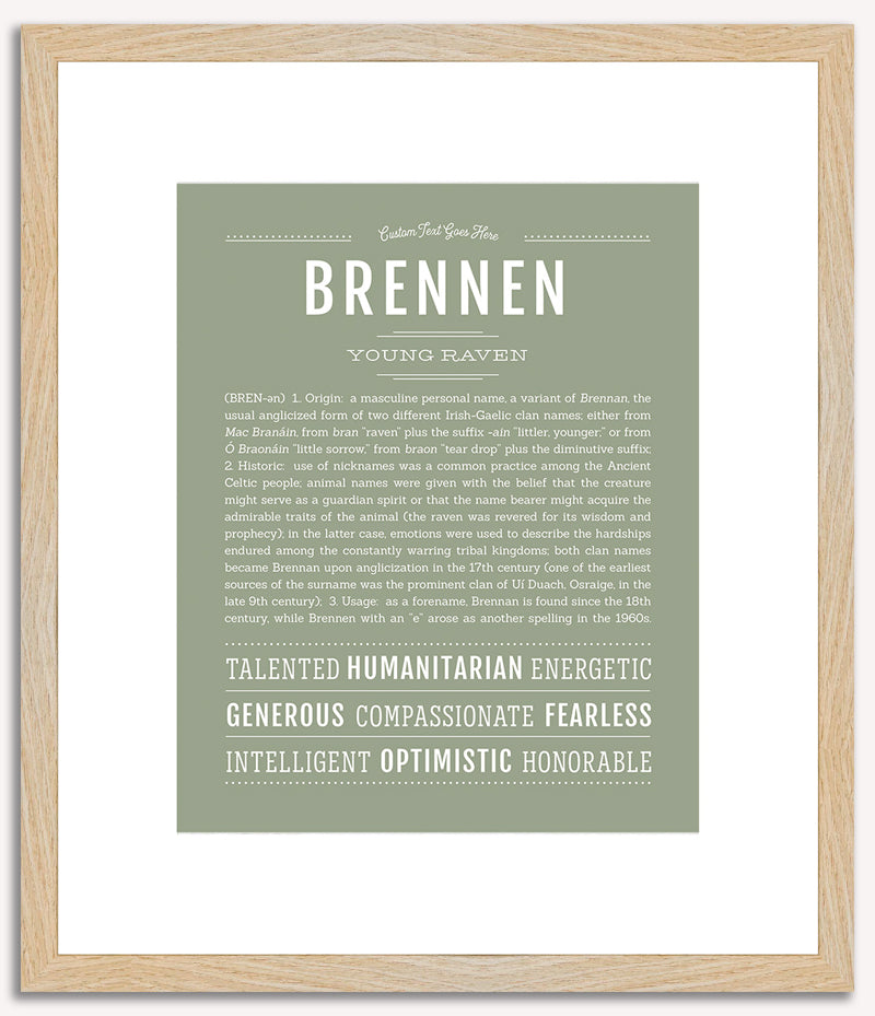 Brennen | Name Art Print