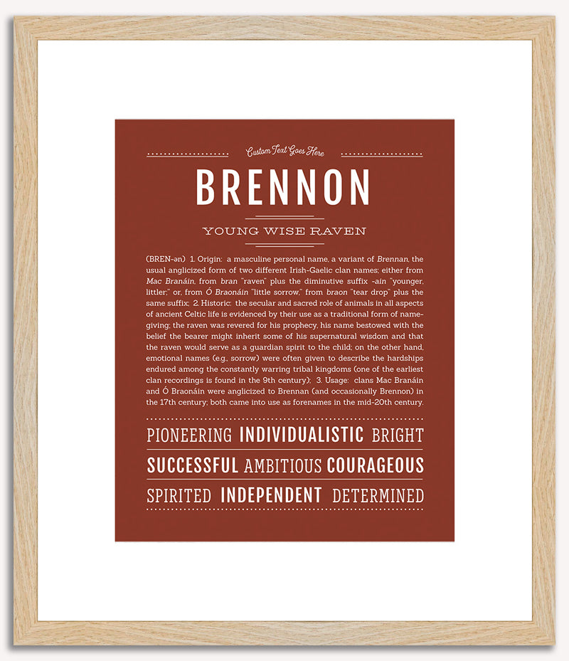 Brennon | Name Art Print