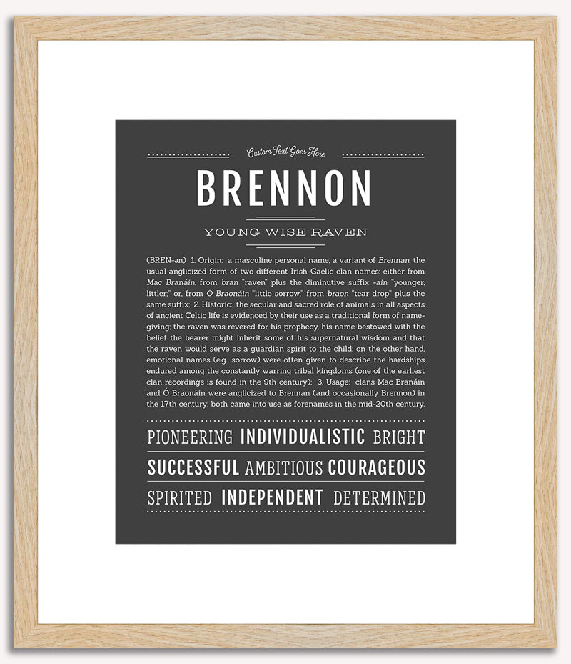 Brennon | Name Art Print