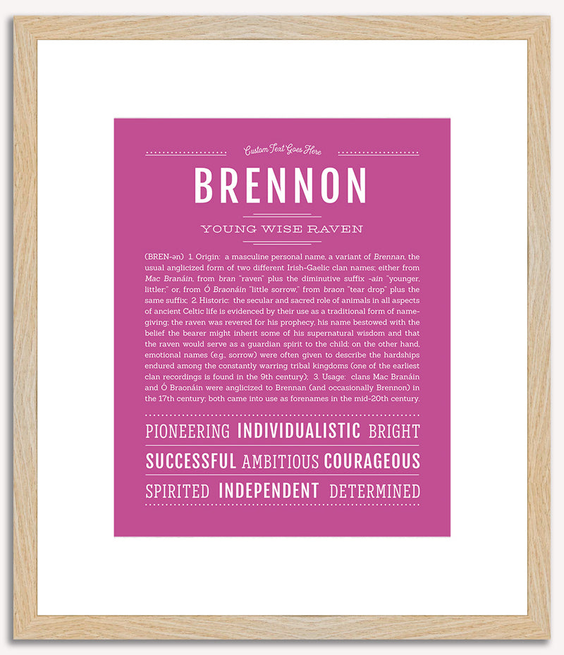 Brennon | Name Art Print