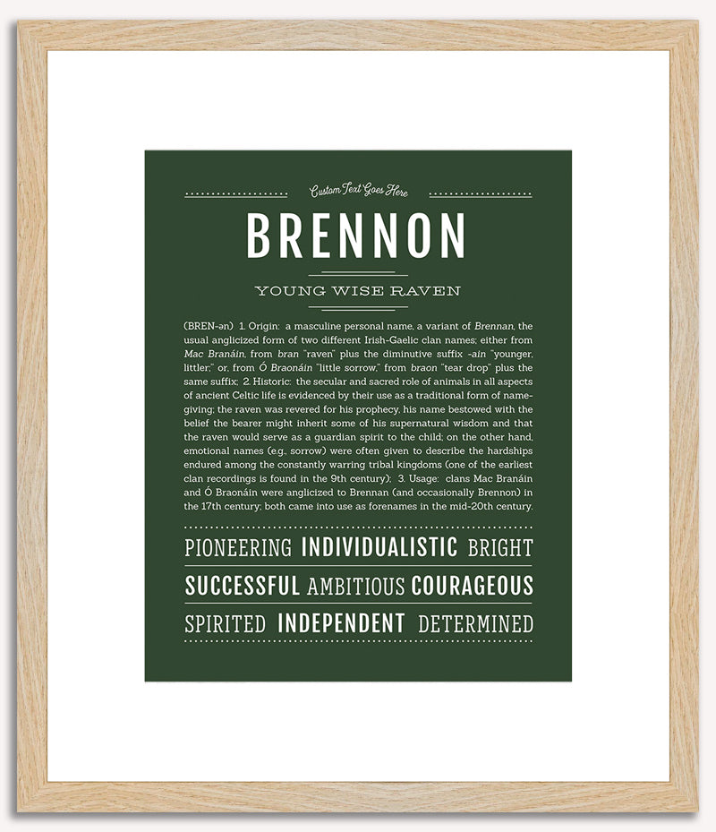 Brennon | Name Art Print