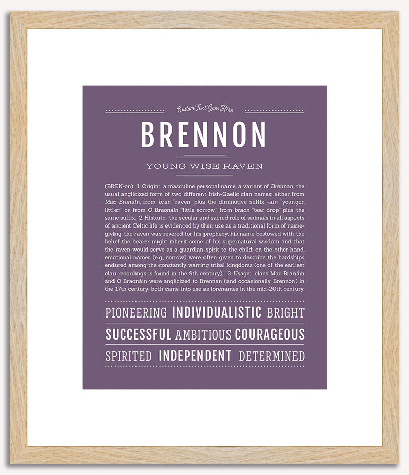 Brennon | Name Art Print