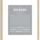 Brennon | Name Art Print