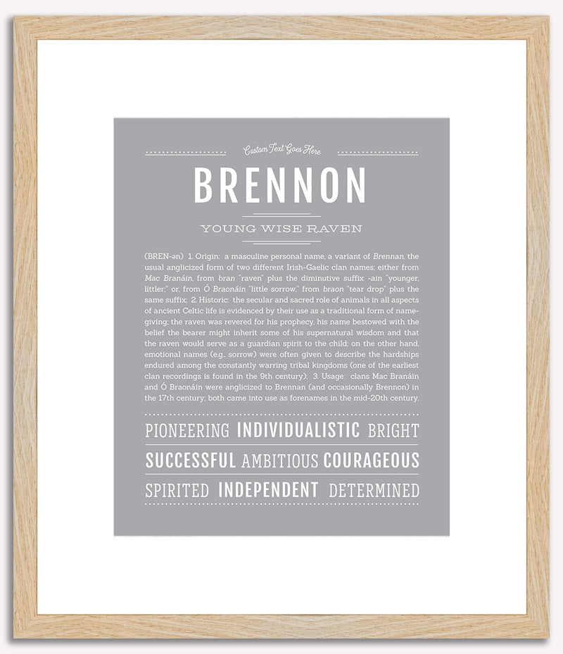 Brennon | Name Art Print