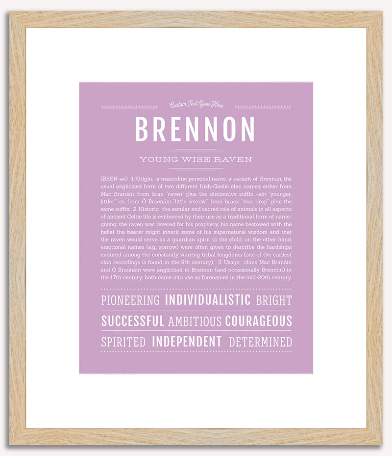 Brennon | Name Art Print