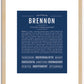 Brennon | Name Art Print