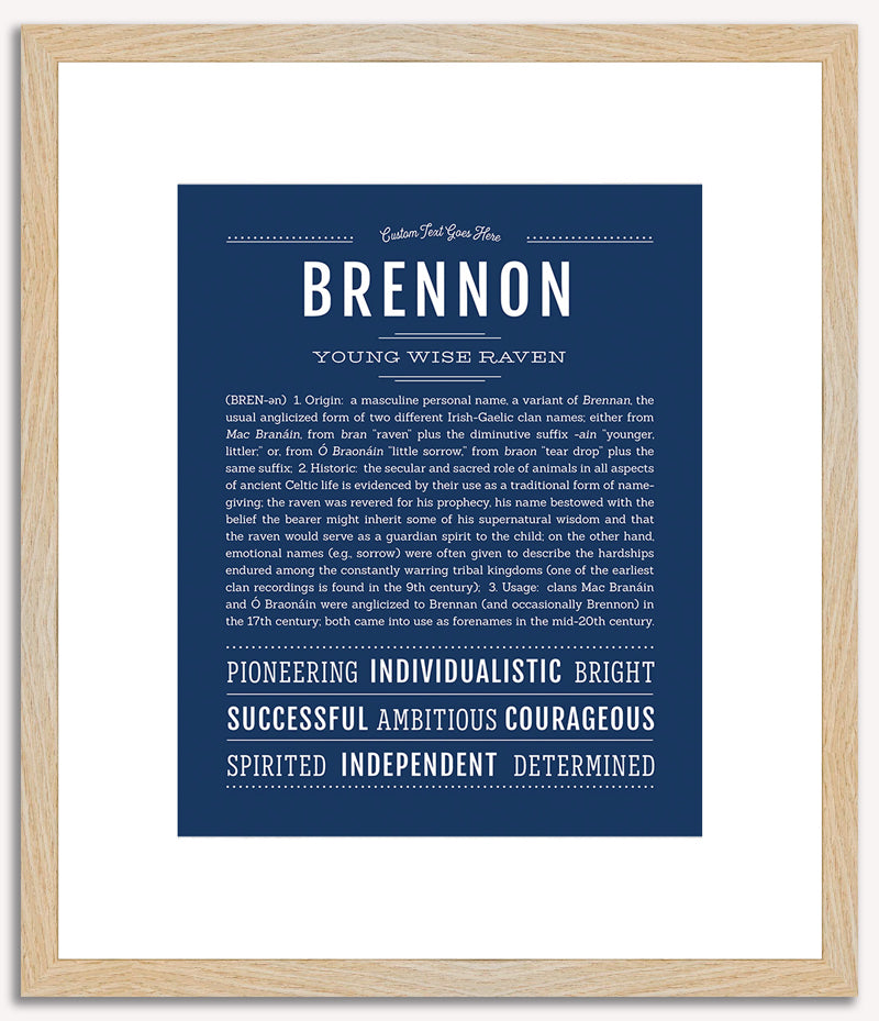 Brennon | Name Art Print