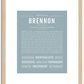 Brennon | Name Art Print