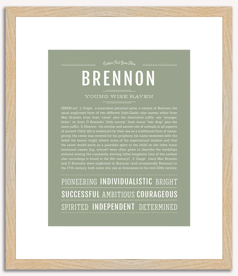 Brennon | Name Art Print