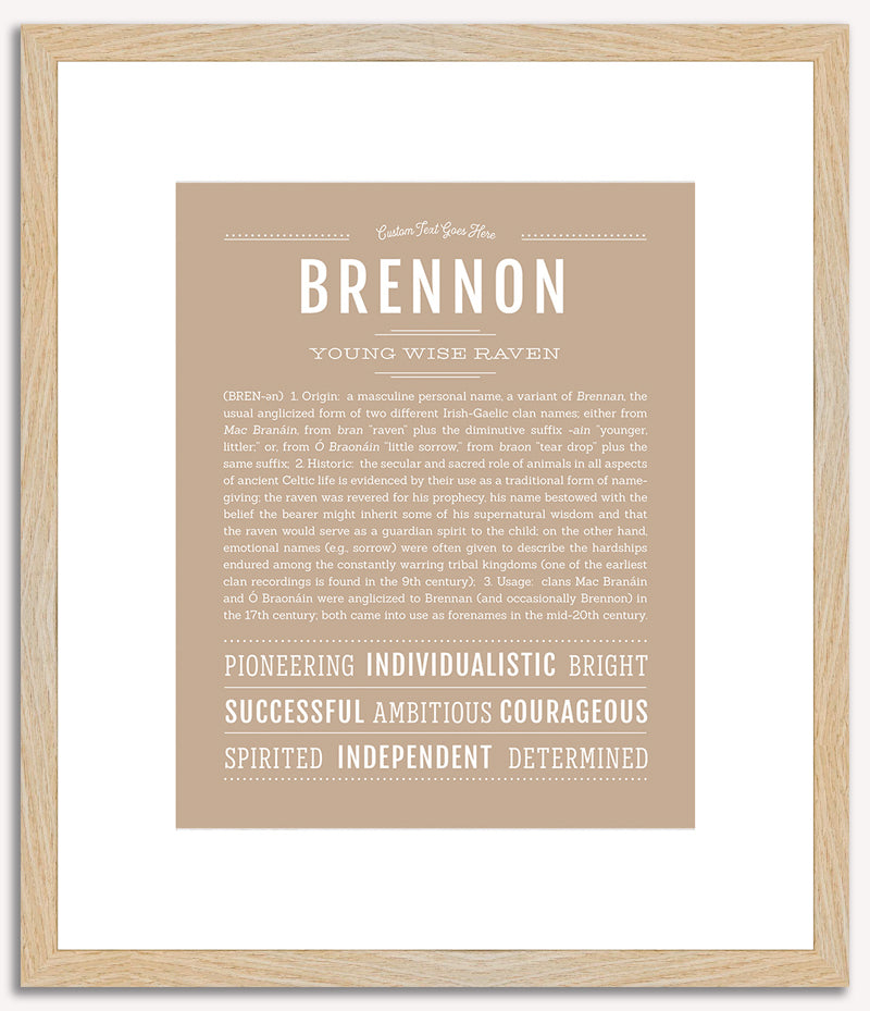 Brennon | Name Art Print