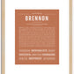 Brennon | Name Art Print