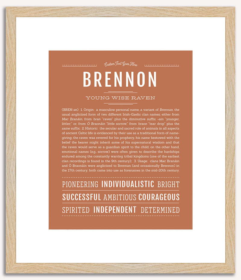 Brennon | Name Art Print