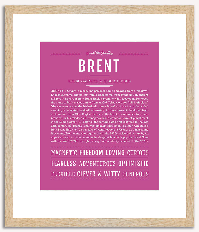 Brent | Name Art Print