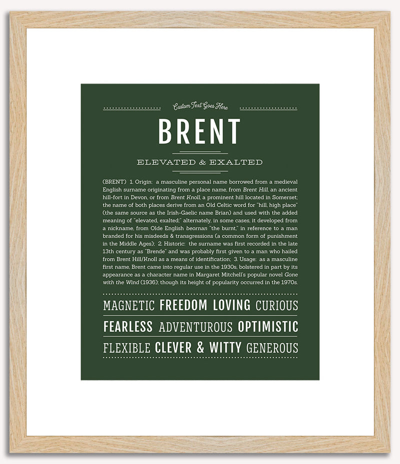 Brent | Name Art Print