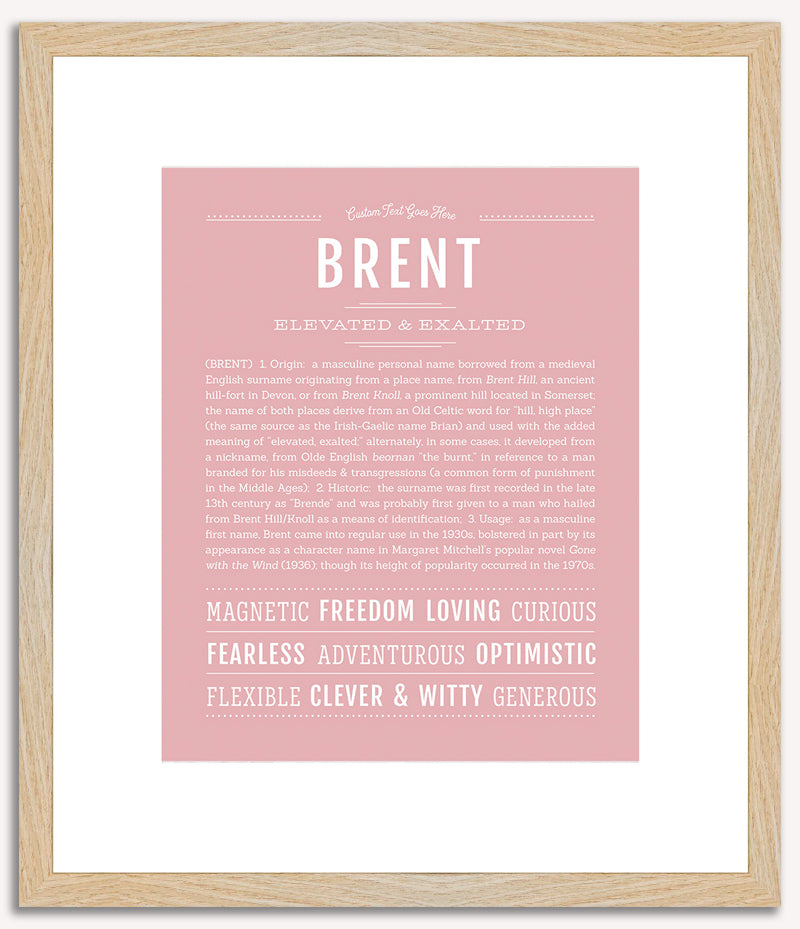 Brent | Name Art Print