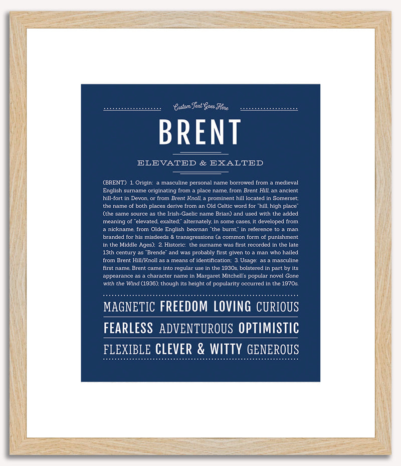 Brent | Name Art Print