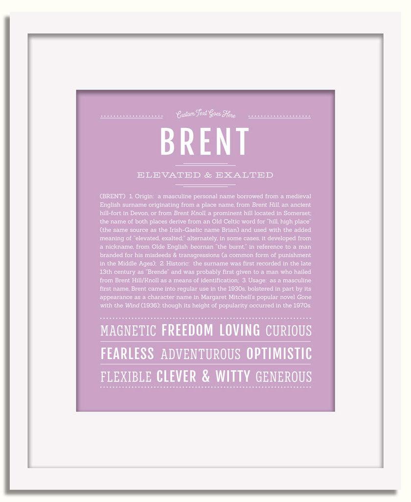 Frame Options | Lilac | White Frame, Matted